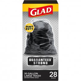 Glad Large Trash Drawstring Bags Black 28pk
