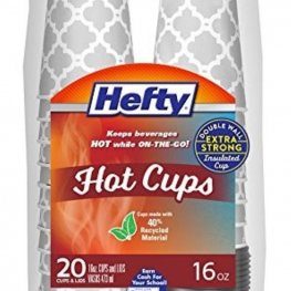 Hefty Hot Cups & Lids 20pcs