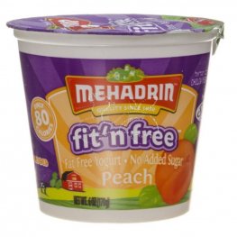 Mehadrin Fit 'n Free Peach Yogurt 6oz