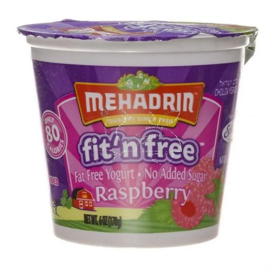 Mehadrin Fit \'n Free Raspberry Yogurt 6oz