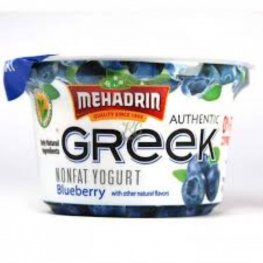 Mehadrin Blueberry Nonfat Greek Yogurt 6oz