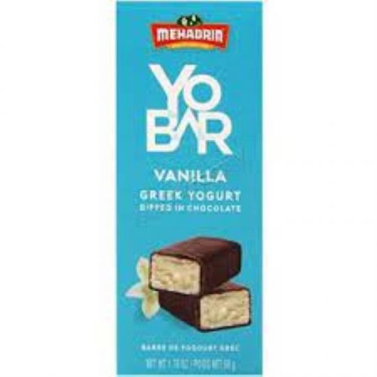 Mehadrin Yo Bar Vanilla Greek Yogurt Dipped in Chocolate 1.76oz