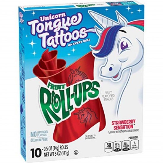 Fruit Roll-Ups Strawberry 10Pk