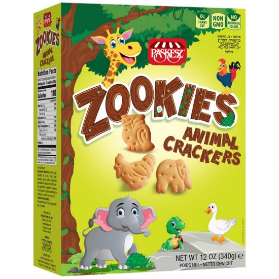 Paskesz Zookies Animal Crackers 12oz