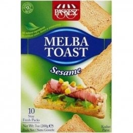 Paskesz Melba Toast Sesame 7oz