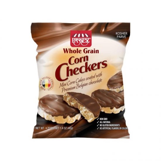 Paskesz Whole Grain Corn Checkers 1.4oz