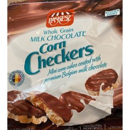 Paskesz Whole Grain Milk Chocolate Corn Checkers 1.4oz