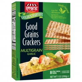 Paskesz Good Grains Crackers Multigrain Garlic 7oz