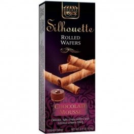 Paskesz Silhouette Rolled Wafers Chocolate Mousse 3.5oz