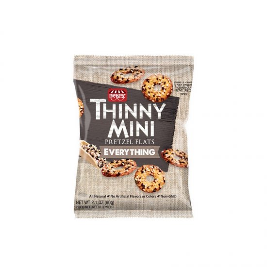 Paskesz Thinny Mini Everything Pretzels 2.1oz