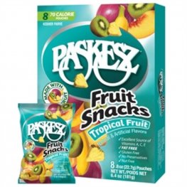 Paskesz Fruit Snacks Tropical 8pk