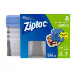 Ziploc Small Square Containers 8Pk