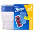 Ziploc Small Rectangle Containers 5Pk