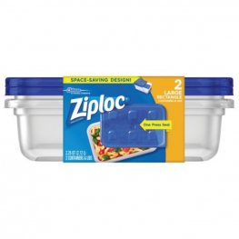 Ziploc Large Rectangle Containers 2Pk