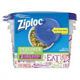 Ziploc Large Round Containers 2Pk