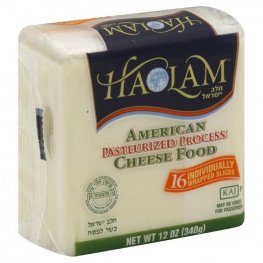 Haolam White American Cheese Individually Wrapped 12oz