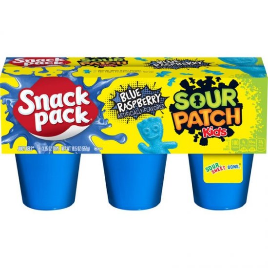 Jello Sour Patch Kids Blue Raspberry 6Pk