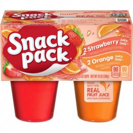 Hunt Snack Pack Strawberry/Orange 4Pk 3.25oz