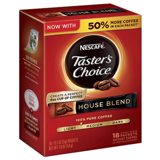 NesCafe Taster\'s Choice House Blend Single Serve Sticks 0.10oz