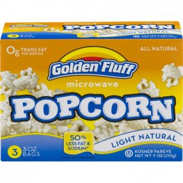 Golden Fluff Microwave Popcorn Lite 3Pk 9oz