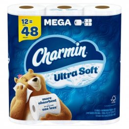 Charmin Ultra Soft Mega Toilet Paper 12pk