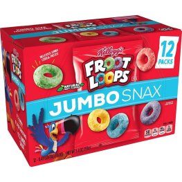 Kellogg's Froot Loops Jumbo Snax 12pk