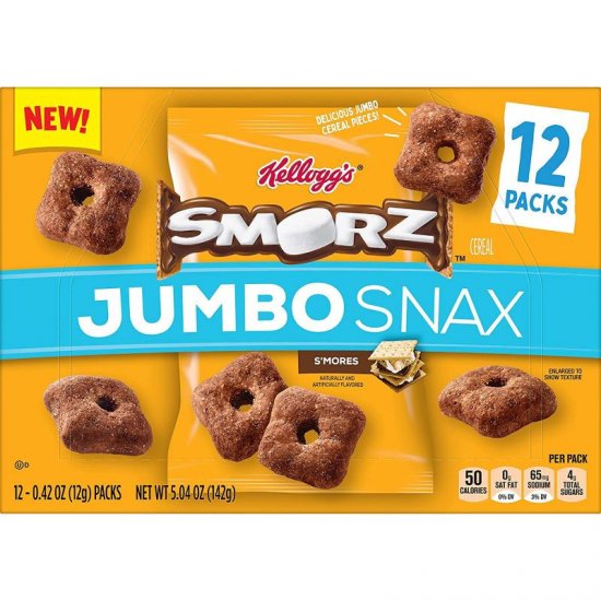 Kellogg\'s Smorz Jumbo Snax 12pk