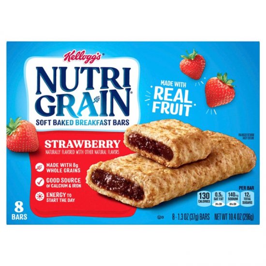 Kellogg\'s Nutri-Grain Bar Strawberry 8pk