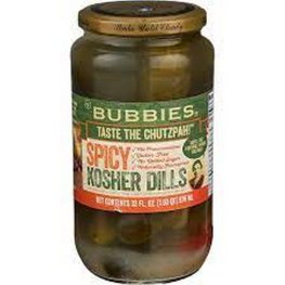 Bubbies Spicy Kosher Dill Pickles 33oz