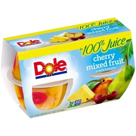 Dole Cherry Mixed Fruit 4Pk