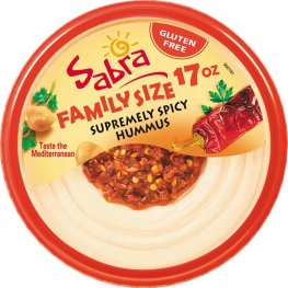Sabra Family Size Supremely Spicy Hummus 17oz