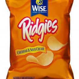 Wise Ridgies Cheddar and Sour Cream 4oz