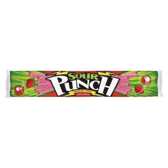 Sour Punch Straws Strawberry 2oz