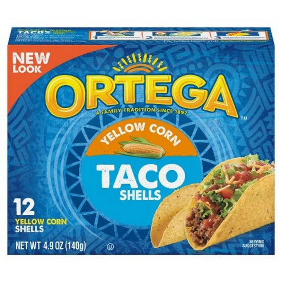 Ortega Yellow Corn Taco Shells 12pk