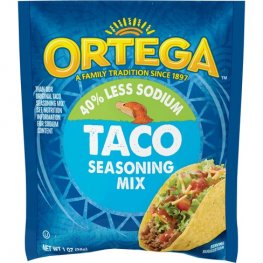 Ortega Less Salt Taco Seasoning Mix 1oz