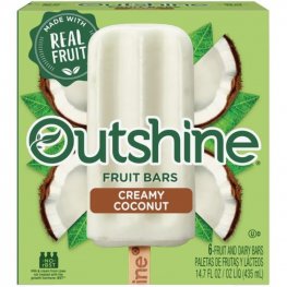 Outshine Fruit Bars Creamy Coconut 6pk