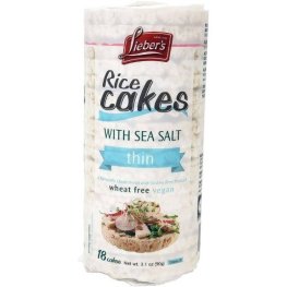 Lieber's Rice Cakes With Sea Salt 3.1oz