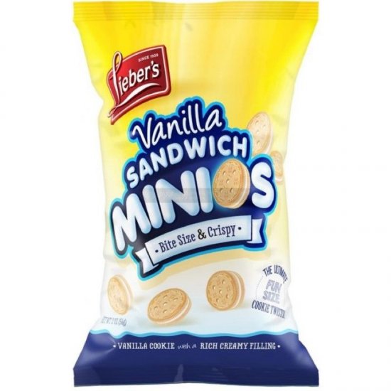Lieber\'s Vanilla Sandwich Minios 8oz