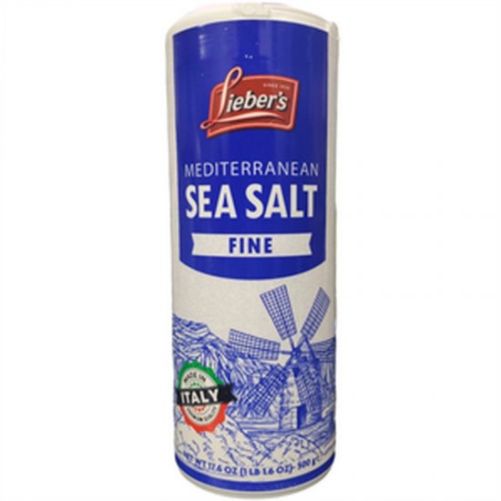 Lieber\'s Mediterranean Fine Sea Salt 17.6oz