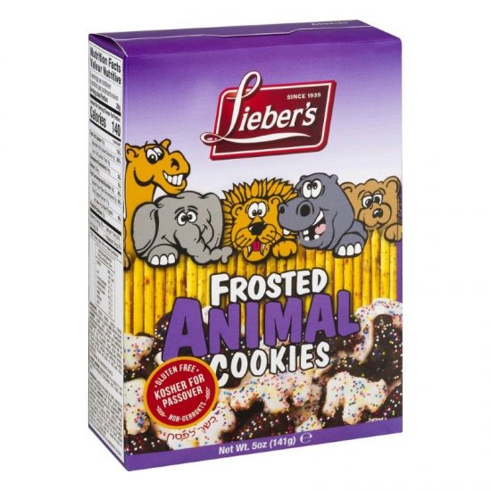 Lieber\'s Frosted Animal Cookies 5oz