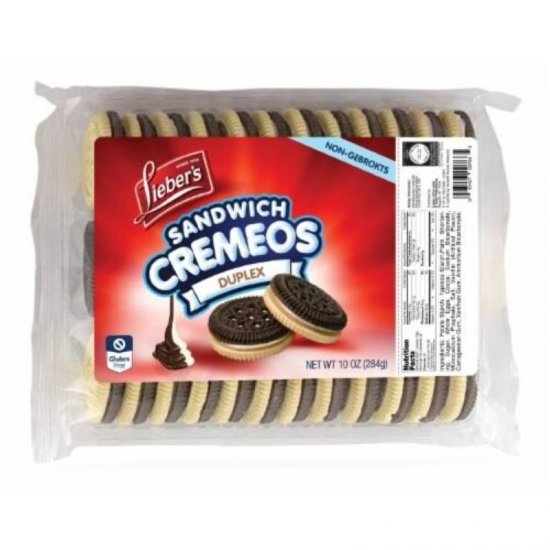 Lieber\'s Sandwich Cremeos Duplex Cookies 10oz