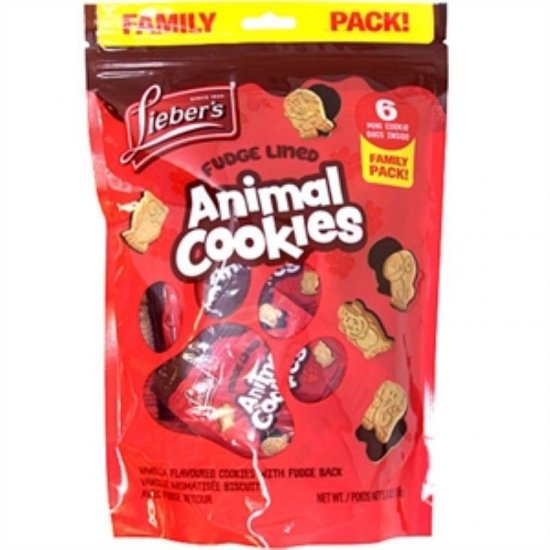 Lieber\'s Fudge Lined Animal Cookies 6Pk