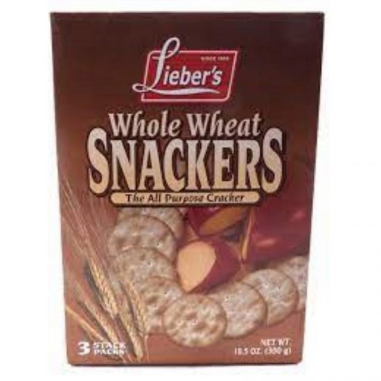 Lieber\'s Whole Wheat Snackers Crackers 10.5oz