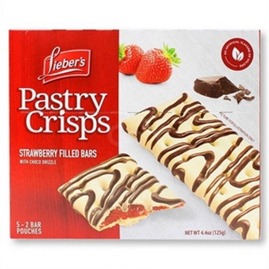 Lieber\'s Strawberry Pastry Crisps 5pk