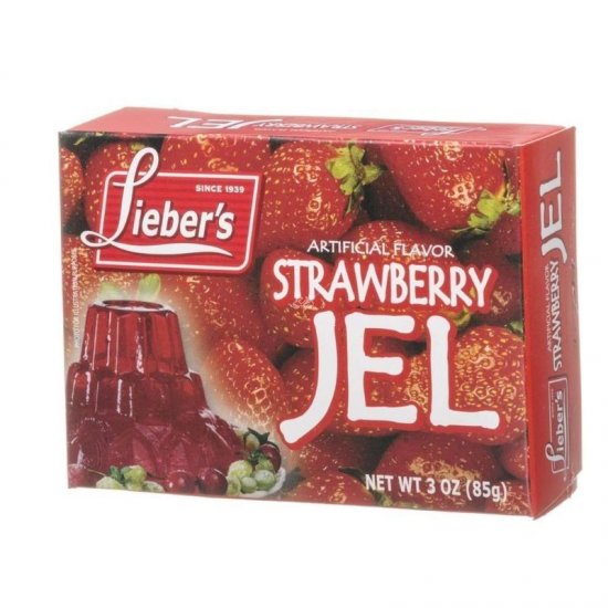 Lieber\'s Strawberry Jello 3oz