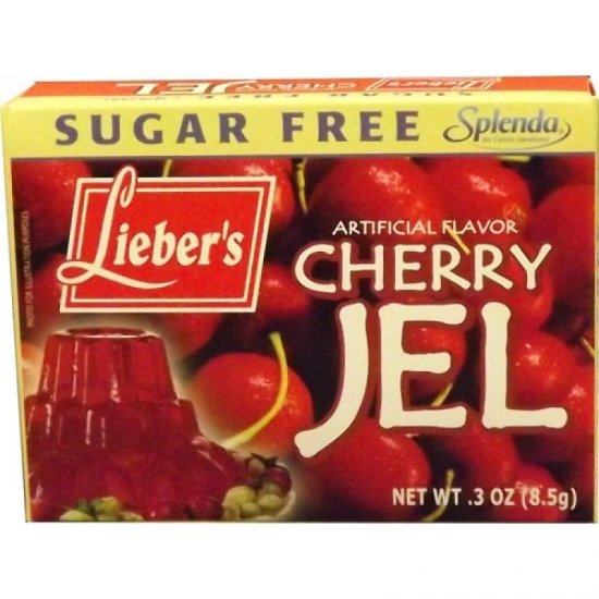 Lieber\'s Sugar Free Cherry Jello 0.3oz