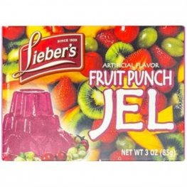 Lieber's Fruit Punch Jello 3oz