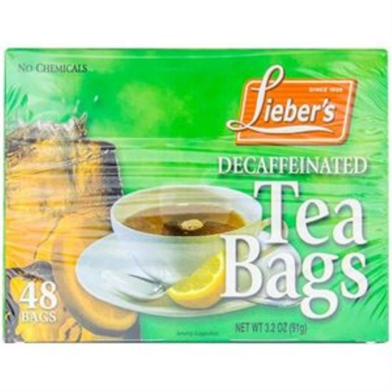 Lieber\'s Decaf Tea Bags 48Pk