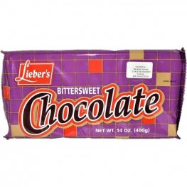 Lieber's Bittersweet Chocolate Bar 14oz