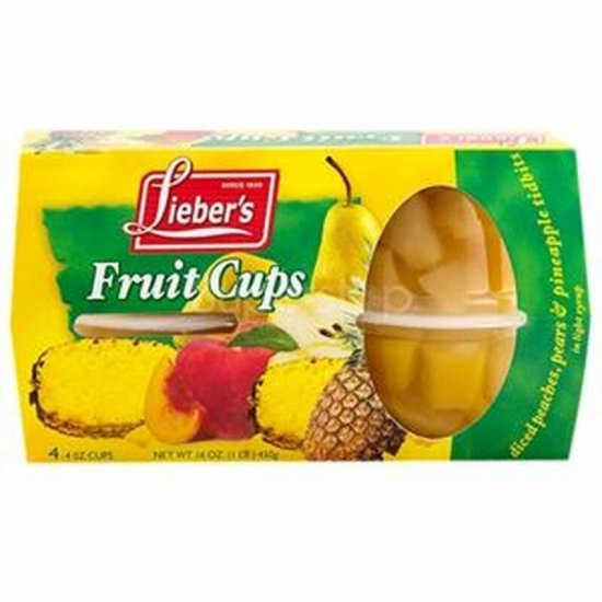 Lieber\'s Fruit Mix Cups 4Pk